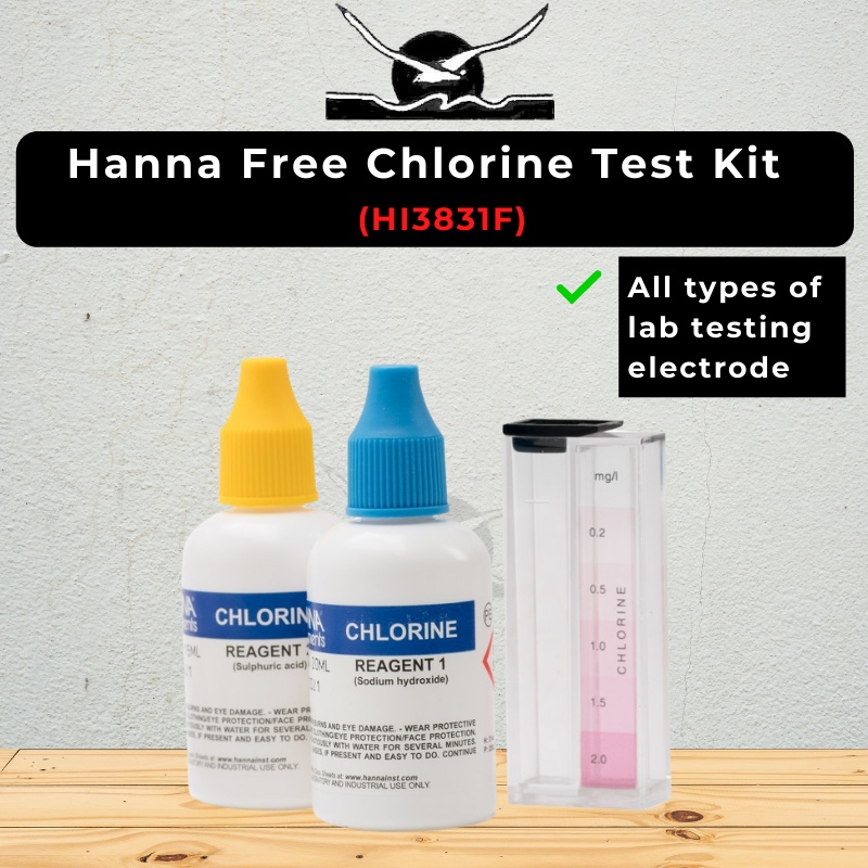 Hanna HI3831F Free Chlorine Test Kit + HI3831F050 Chlorine Test Kit