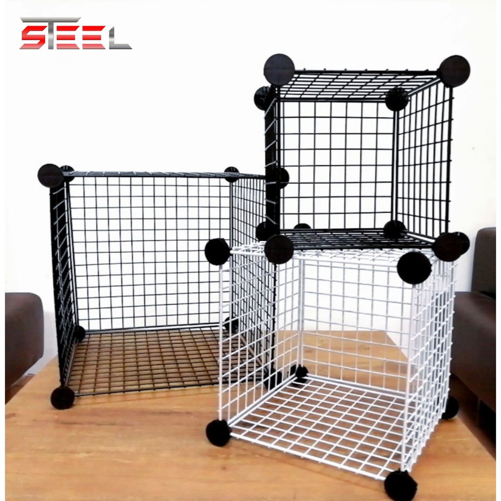 STEEL DIY Magic Cube Wardrobe Creative Storage Heavy Duty Grid