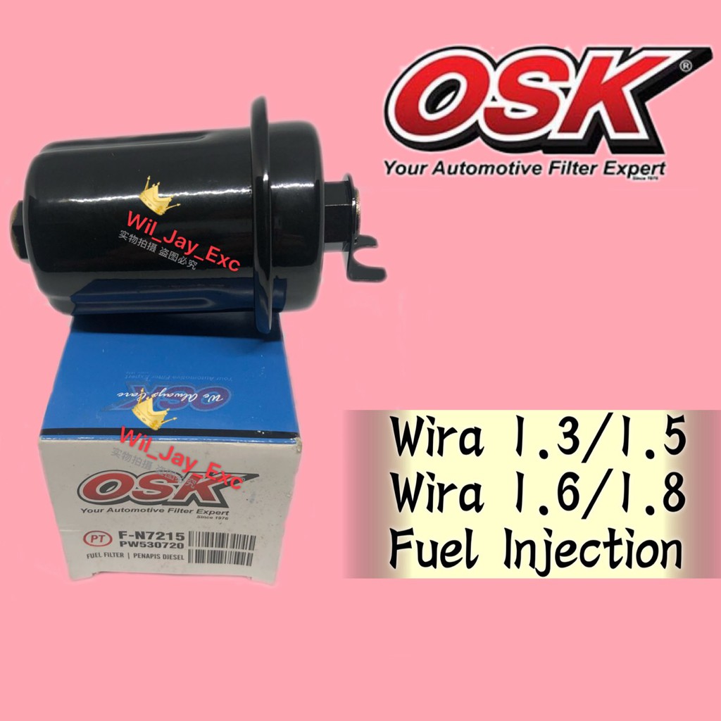 OSK FN7215 FUEL FILTER WIRA 1.3/1.5/1.6/1.8 ,SATRIA 1.6/1.8CC, PUTRA 1