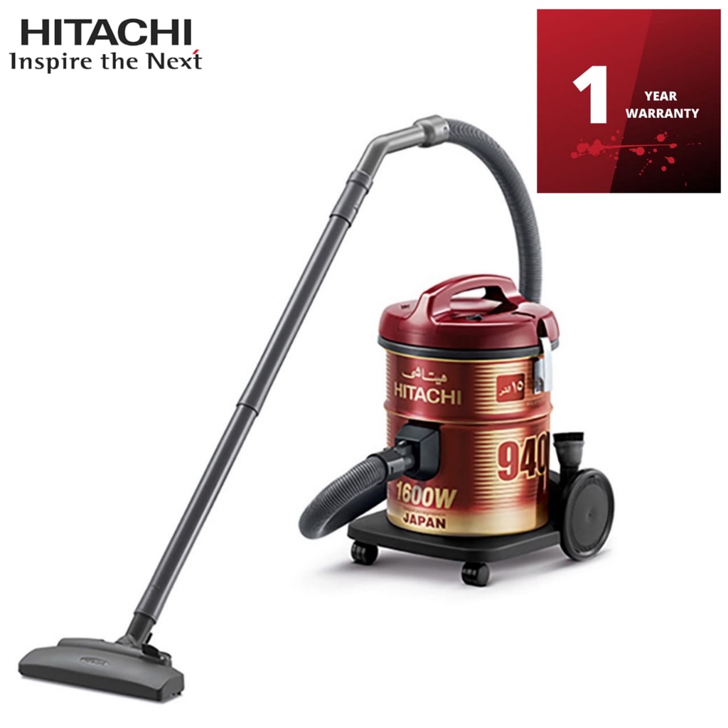 Hitachi Vacuum Cleaner Pain Can With Blower Function Drum (1600W/15L