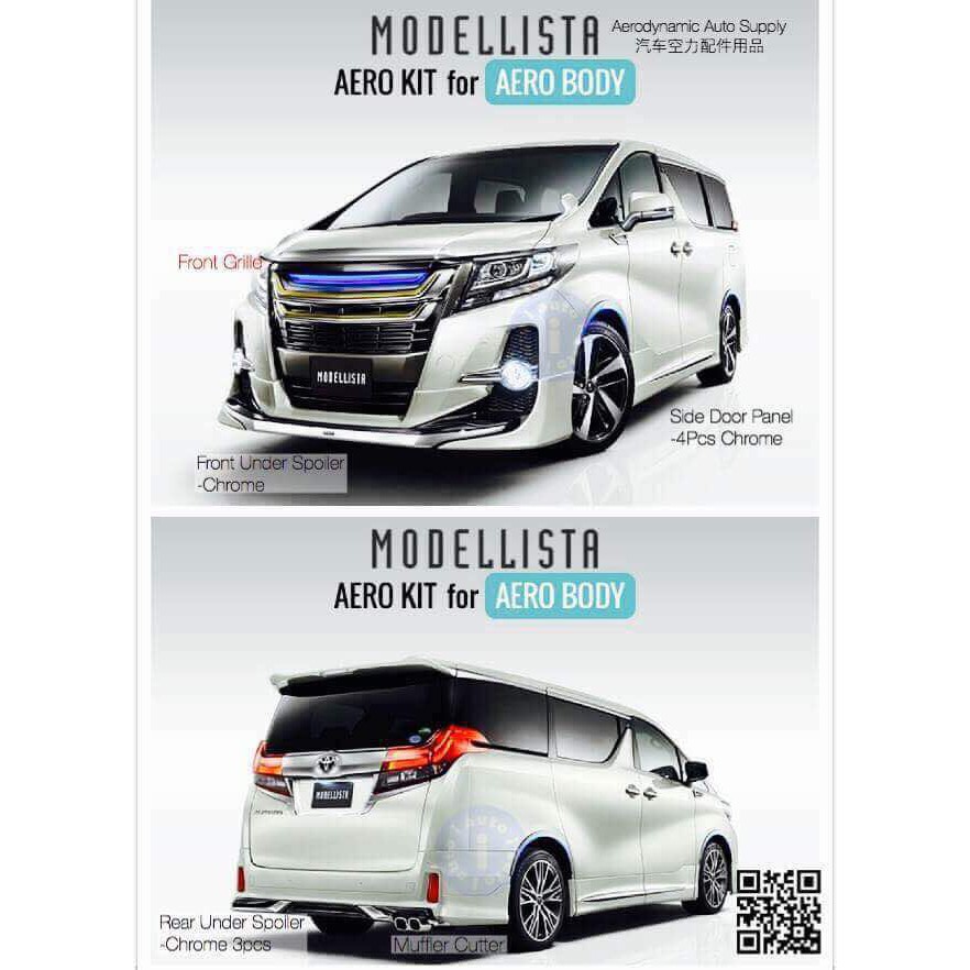 Toyota alphard agh30 2015 2016 2017 modellista modelista bodykit body