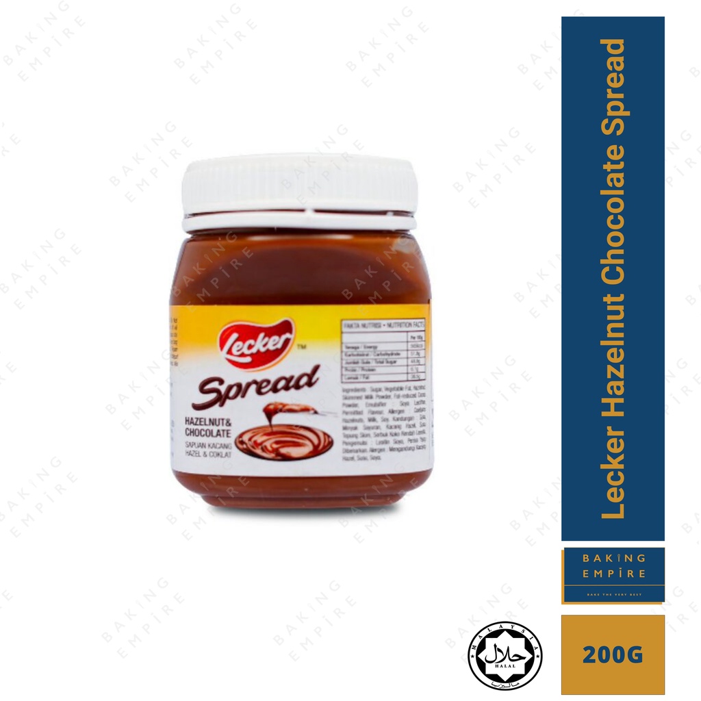 LECKER HAZELNUT CHOCOLATE SPREAD 200G Shopee Malaysia