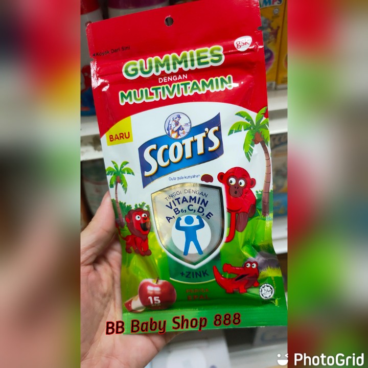 Scott's Gummies with Multivitamin (2 Flavours) 1 x 15's Shopee Malaysia