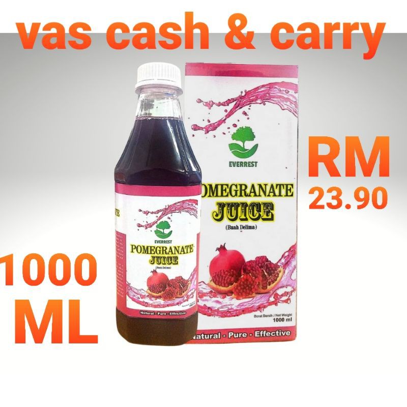 VAS EVERREST POMEGRANATE JUICE 1000ML Shopee Malaysia