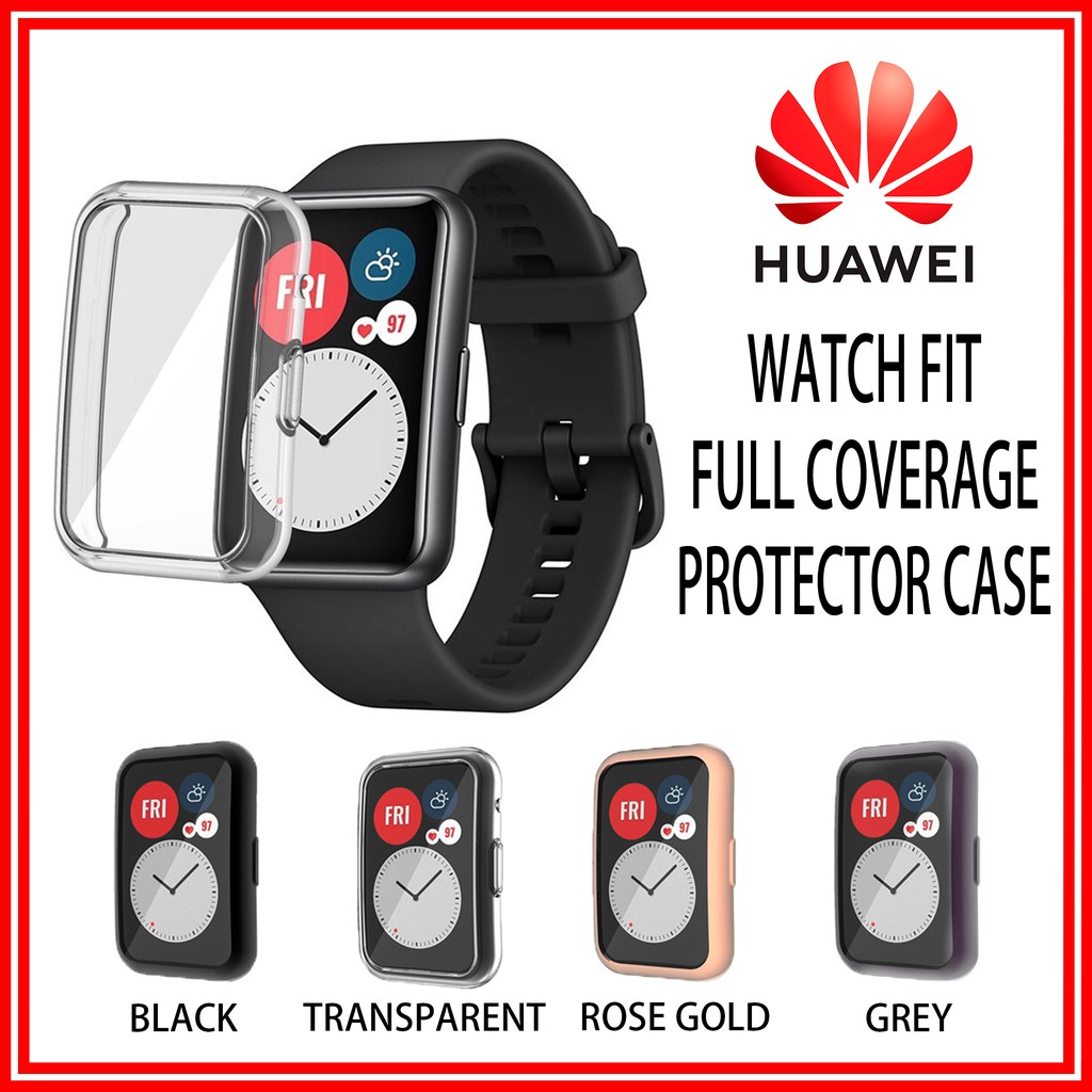 HUAWEI Watch Fit Full Protective Tpu Cover Case Protector(Protection Frame Fit Shockproof