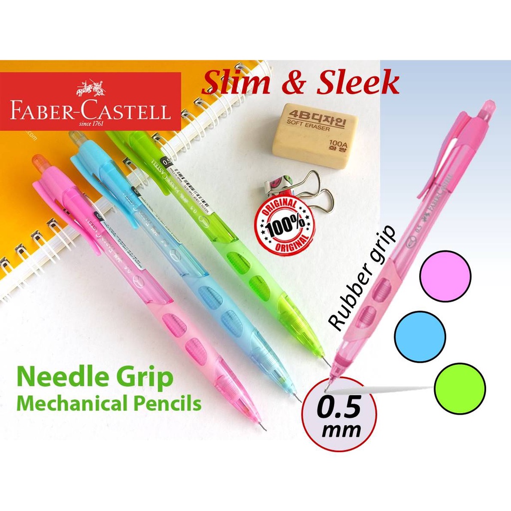 Faber Castell Mechanical Pencil Needle Grip 0.5mm MP (Pencil mekanik