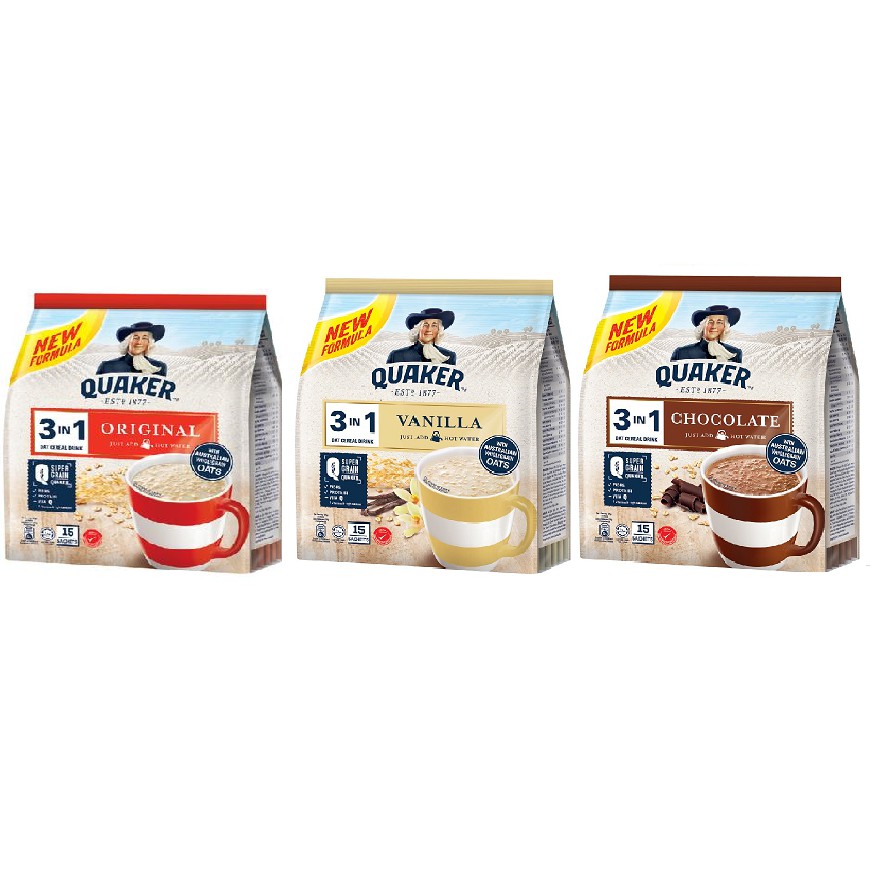 QUAKER VITAL ORIGINAL/CHOCOLATE/VANILLA 28G x 15'S Shopee Malaysia
