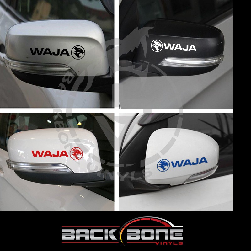 [READY STOCK] 2PCS Proton WAJA Side Mirror Sticker Car Logo Sticker