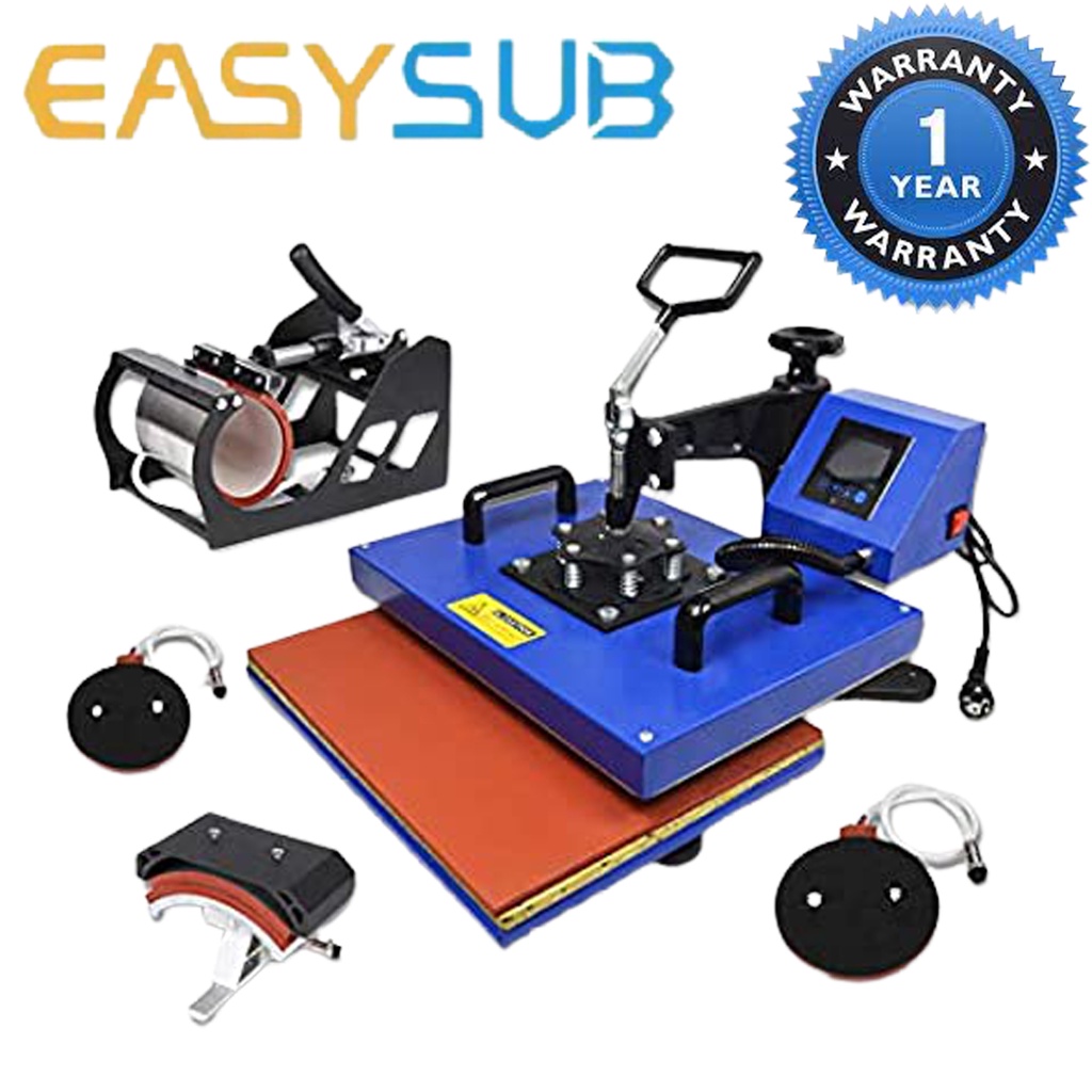 5 in 1 multifunction heat press machine 33*45CM flat plate pressing