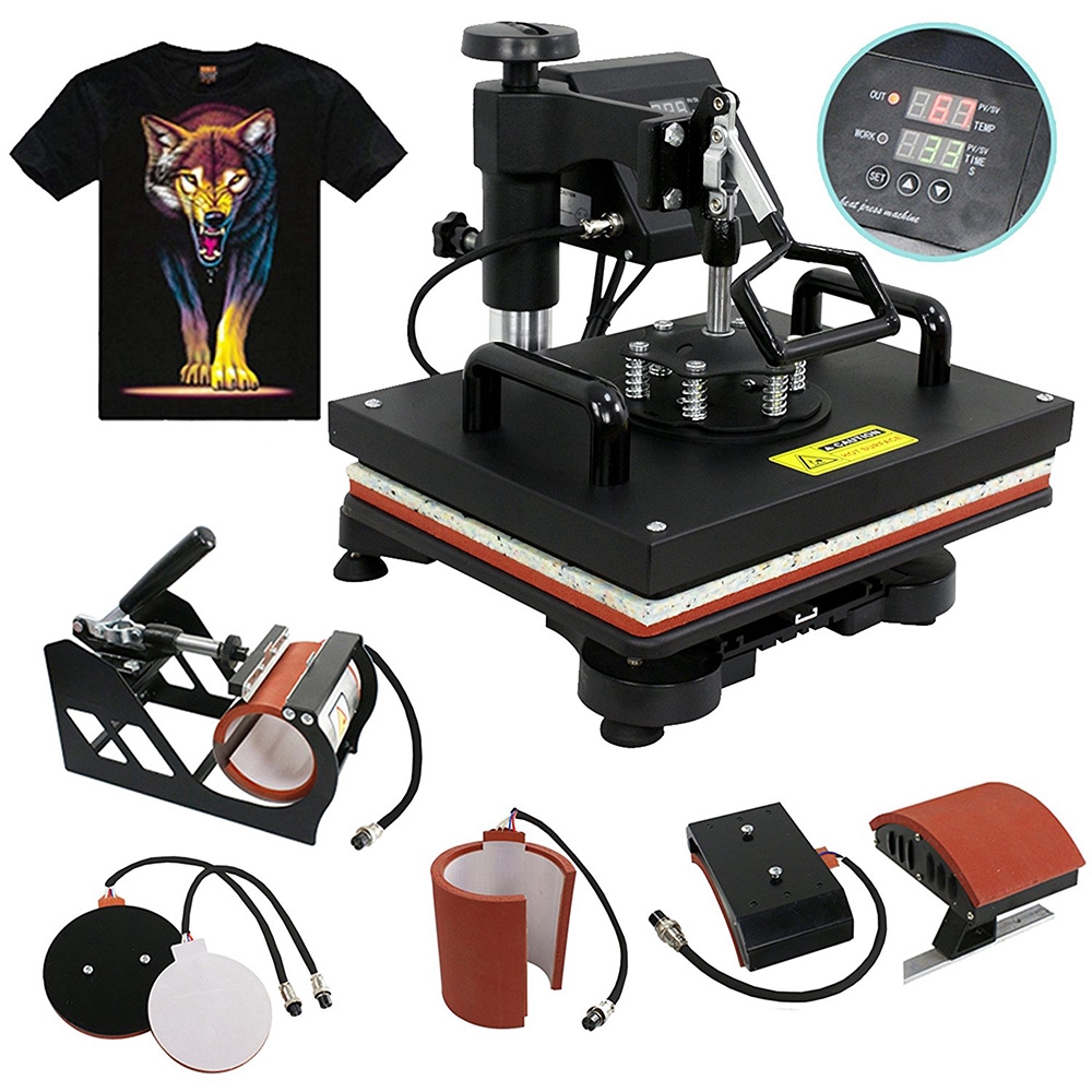 5 In 1 Combo Digital Heat Press Sublimation Printing Machine for Mug