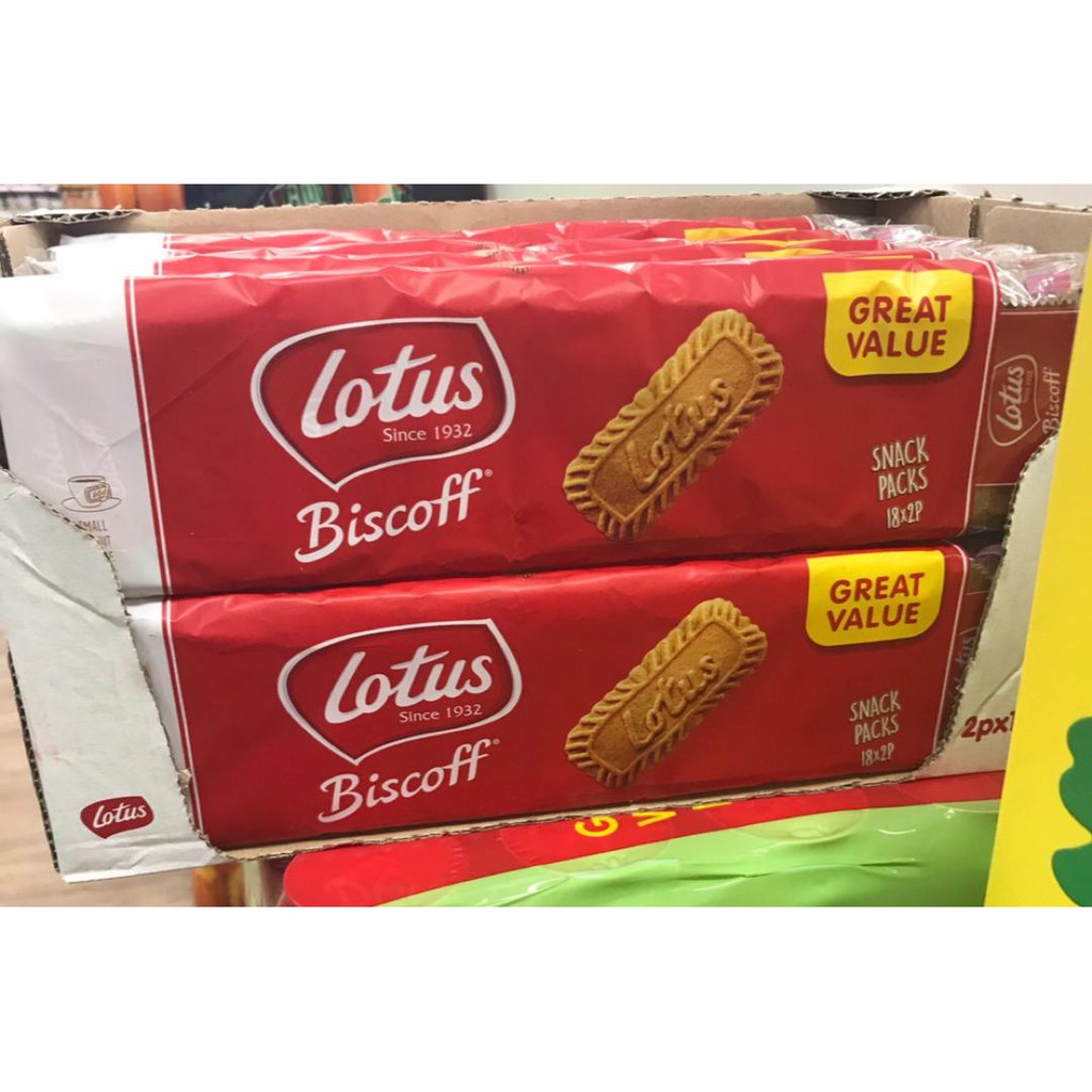 Lotus Biscoff 279 gram Caramel Biskut Biscuits Cookies/Belgian Choc
