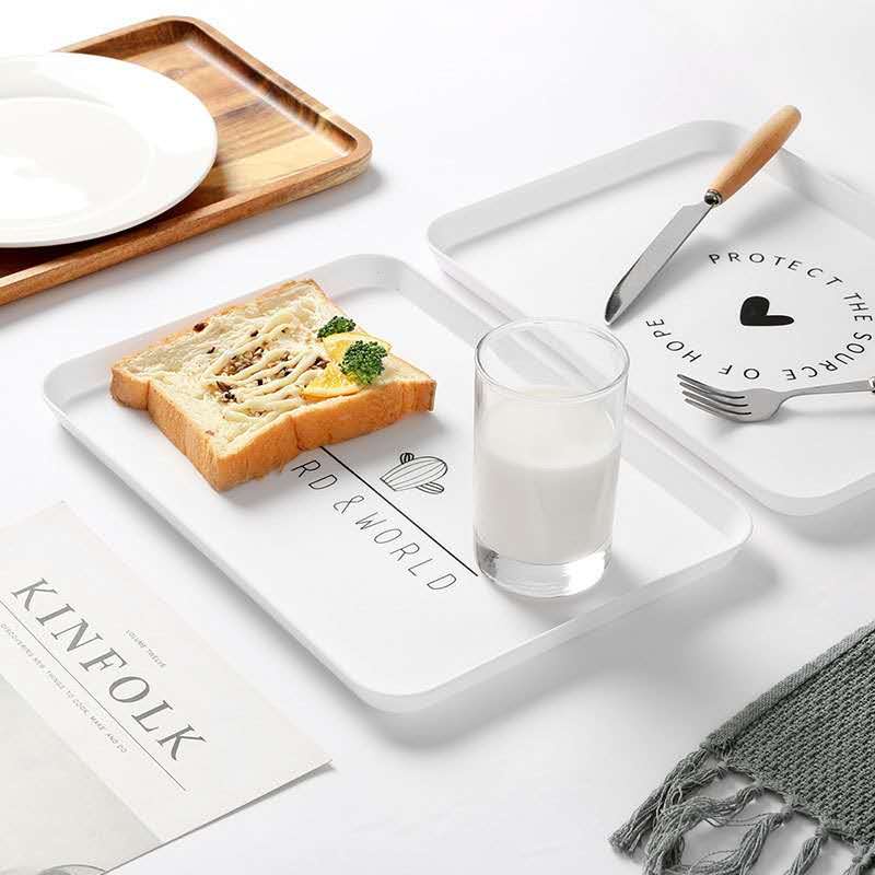 [Ready Stock] Nordic Style Fashion Breakfast Food Serving Tray Dessert
