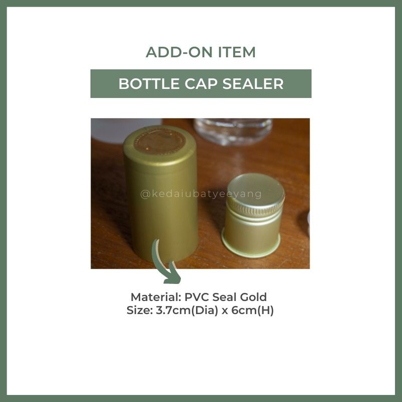 Glass Bottle Cap Sealer (PVC Seal Gold Color) Shopee Malaysia