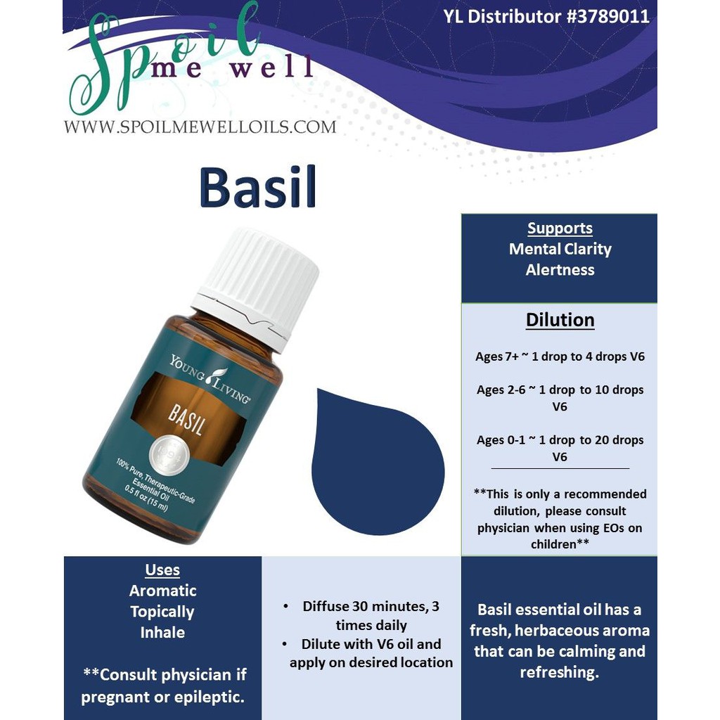 Young Living Basil Essential Oil Ready Stock 15ml Shopee Malaysia