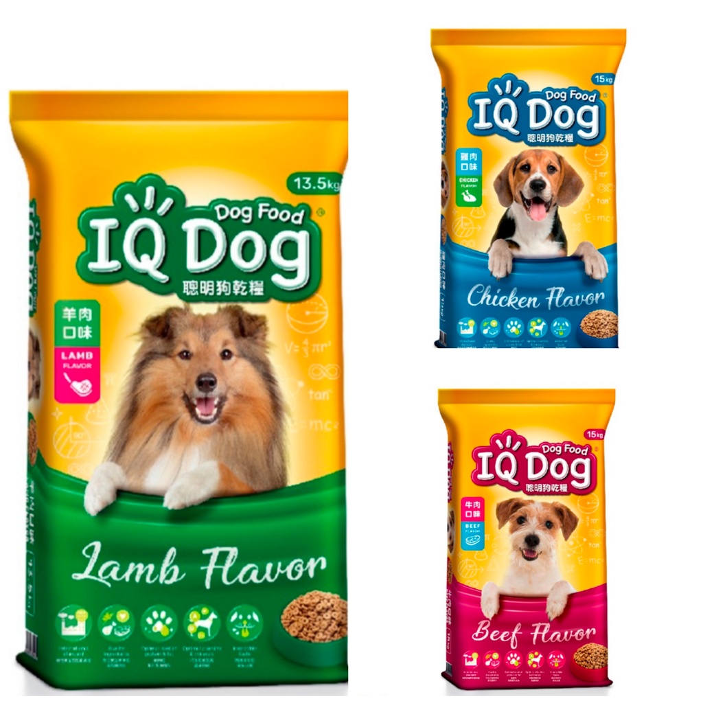 IQ Dog Food 13.5kg / 15kg (Chicken / Beef / Lamb) Shopee Malaysia