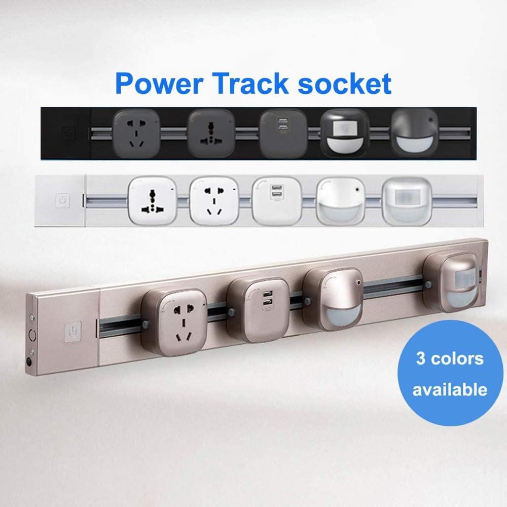 Power Track Socket Rail Socketbar Orbital Socket Power Rail Removable