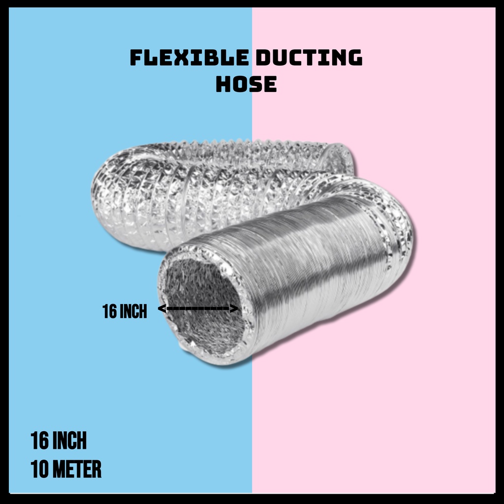 Aluminium Flexible Ducting Hose 20 inch 18 inch 16 inch 10 Meter