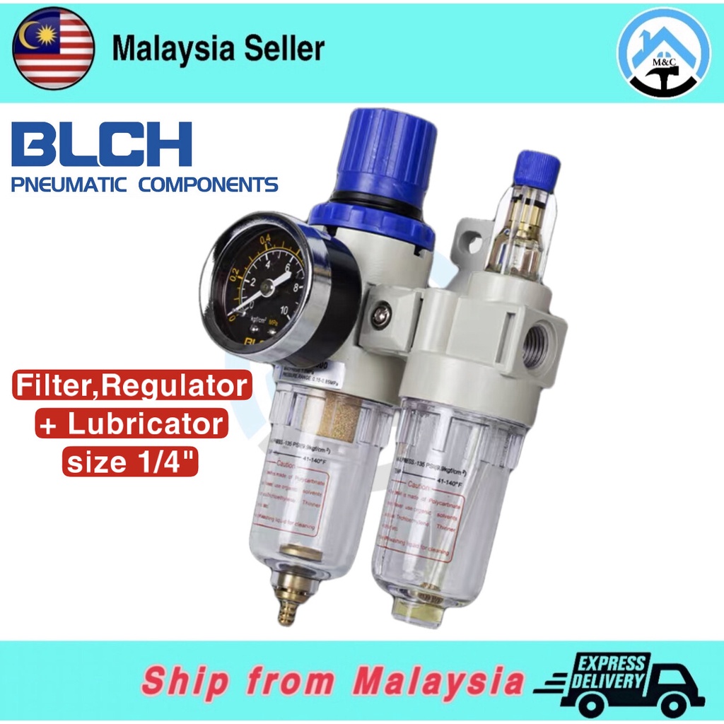 [BLCH] Filter,Regulator,Lubricator 1/4" FRL Air unit,CFC2000 Pneumatic