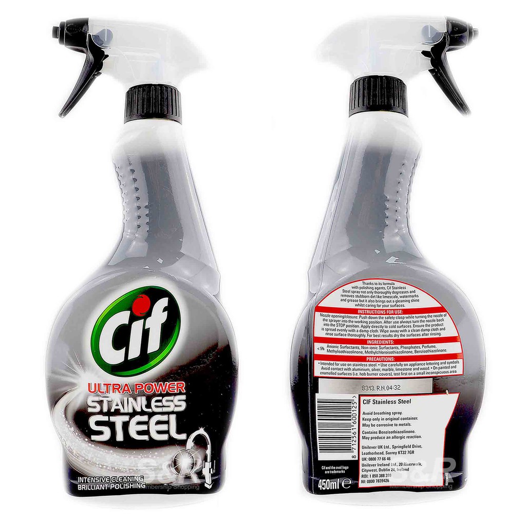CIF Ultra Power Stainless Steel Cleaner 450ml Shopee Malaysia