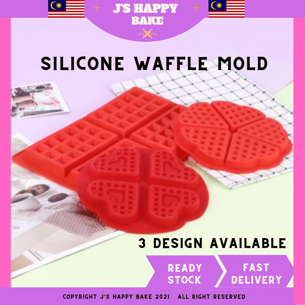 Round/Square/Love/Heart Shape Waffle Mold Silicone Air Fryer Oven Pan