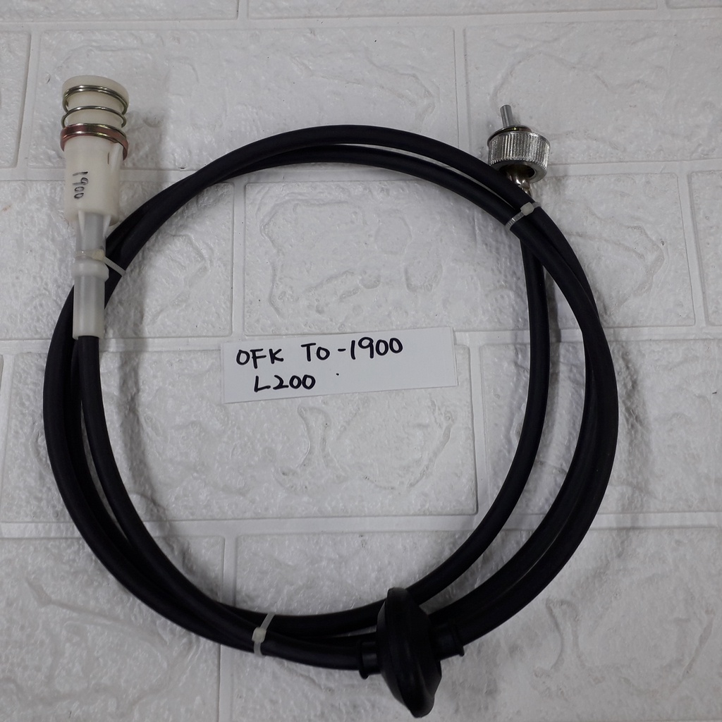 (OFK TO1900) (190cm lenght) (WHITE BIG SOCKET) SPEEDO METER CABLE FOR MITSUBISHI STORM TRITON
