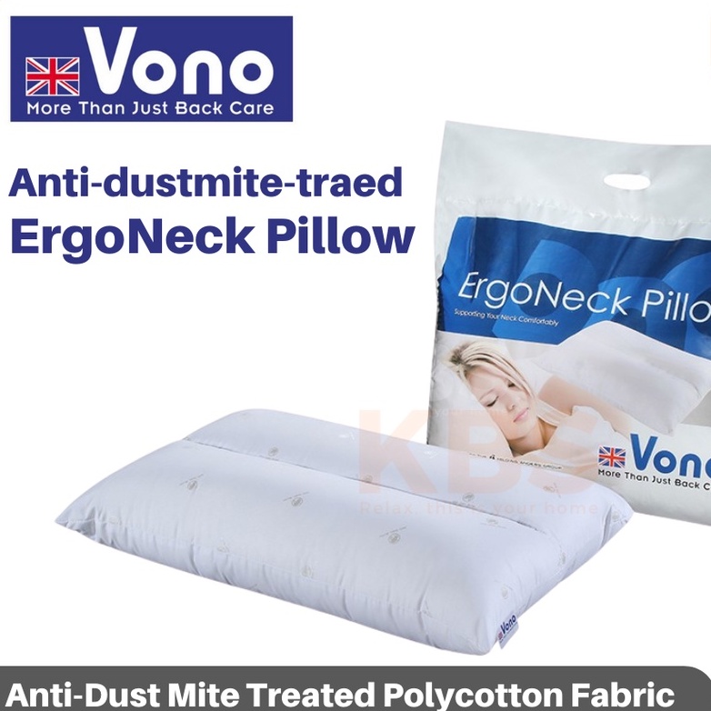 VONO Ergo Neck King Koil Supersoft Compressed Pillow /King Koil Super