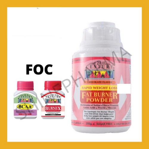 21st Century Fat Burner Powder [Free Burnex & BCAA] (READY STOCK!) (Exp 3 / 2024) Shopee