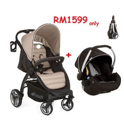 Hauck Lift Up 4 Travel System Stroller + Carrier Carseat | Shopee Malaysia