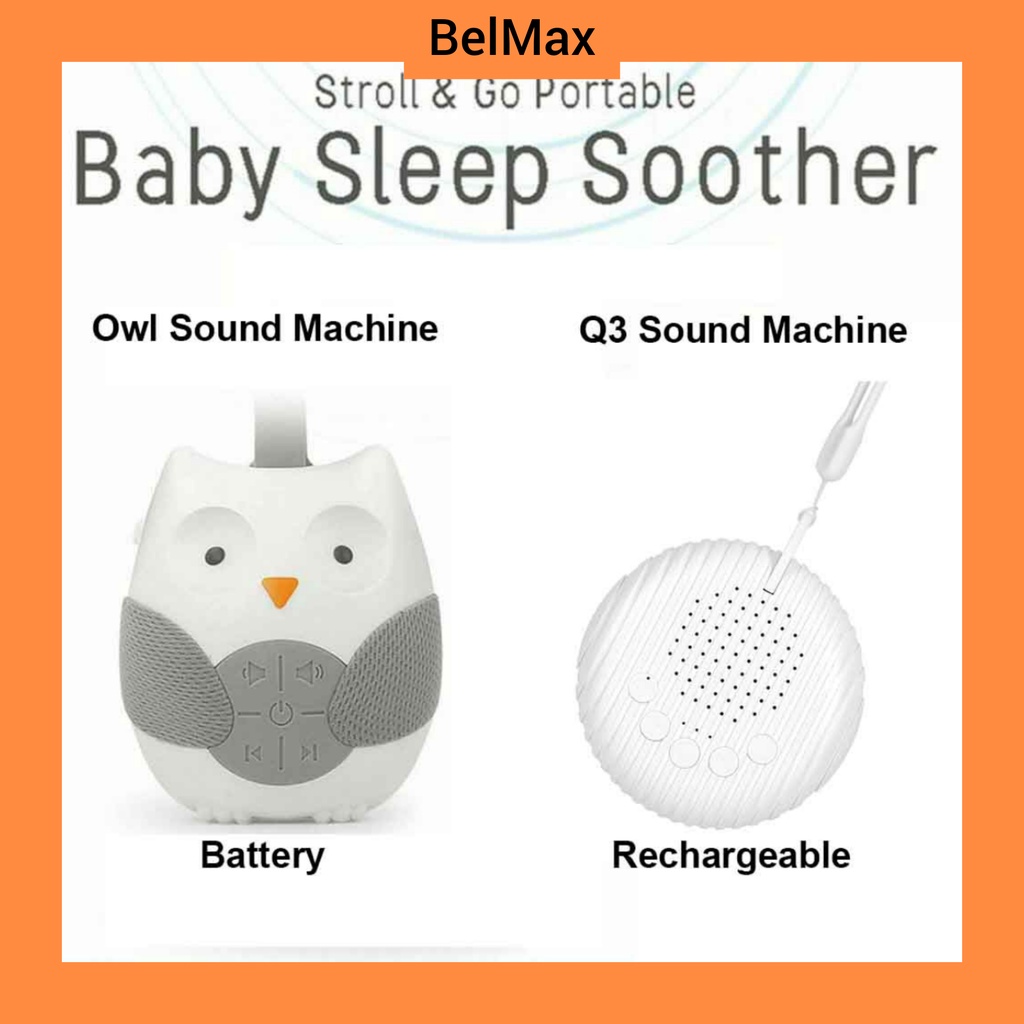 Owl White Noise Machine/ Q3 Rechargeable White Noise Baby Soother Sleep