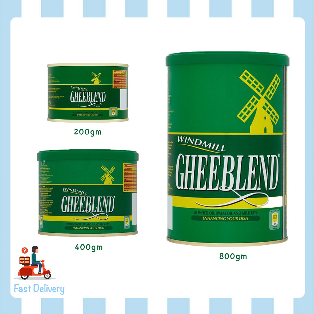 GHEE BLEND WINDMILL MINYAK SAPI (HALAL) 200GM/ 400GM/ 800GM Shopee