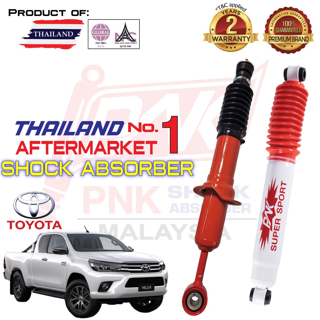 [Set4pcs] Toyota Hilux Revo Vigo Kun 25 Kun 26 Front / Rear PNK Shock