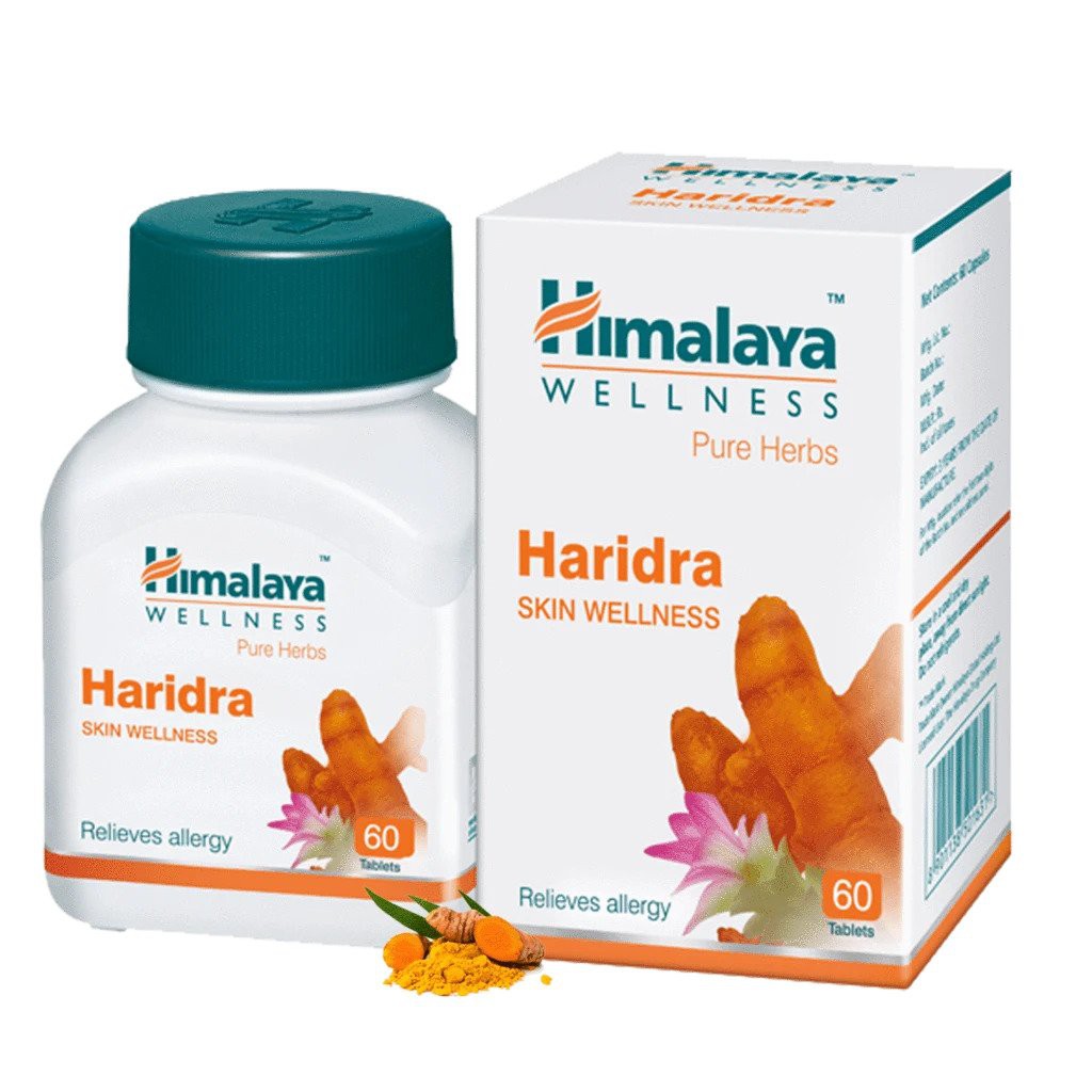 HIMALAYA Haridra Turmeric Skin Wellness 60 Tablets Capsules (Relieves
