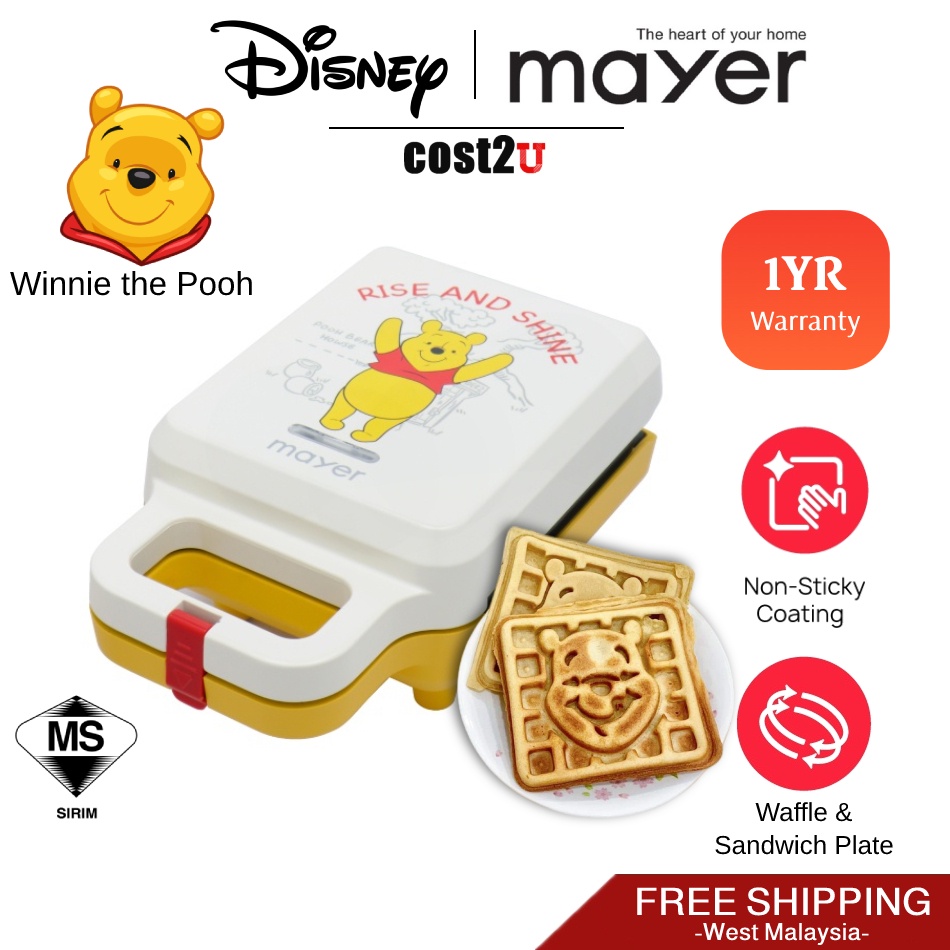 [Free Shipping] Disney x Mayer Sandwich Maker & Waffle Maker Winnie