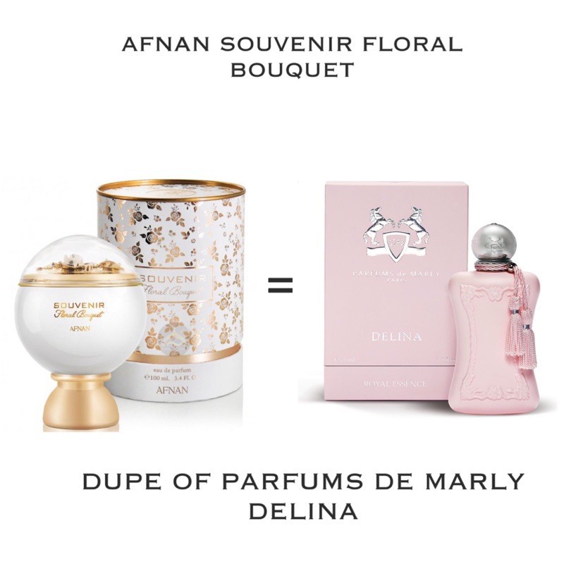 AFNAN SOUVENIR FLORAL BOUQUET 100ML EDP [DUPE PARFUMS DE MARLY DELINA