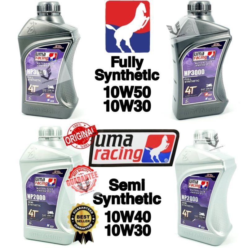 100 Ori Uma Racing Motorcycle Engine Oil Universal Fully Synthetic