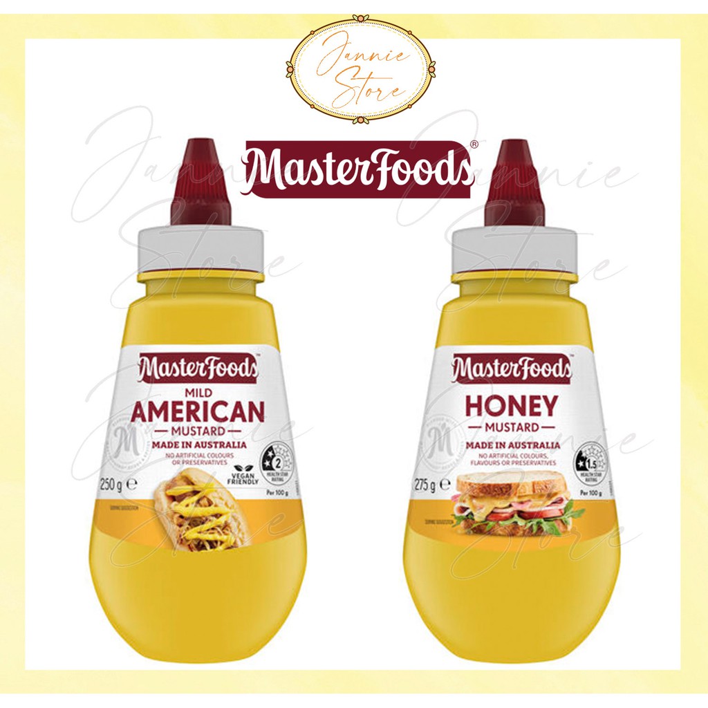 MasterFoods Mild American Mustard/Honey Mustard (250G/275G)[Australia