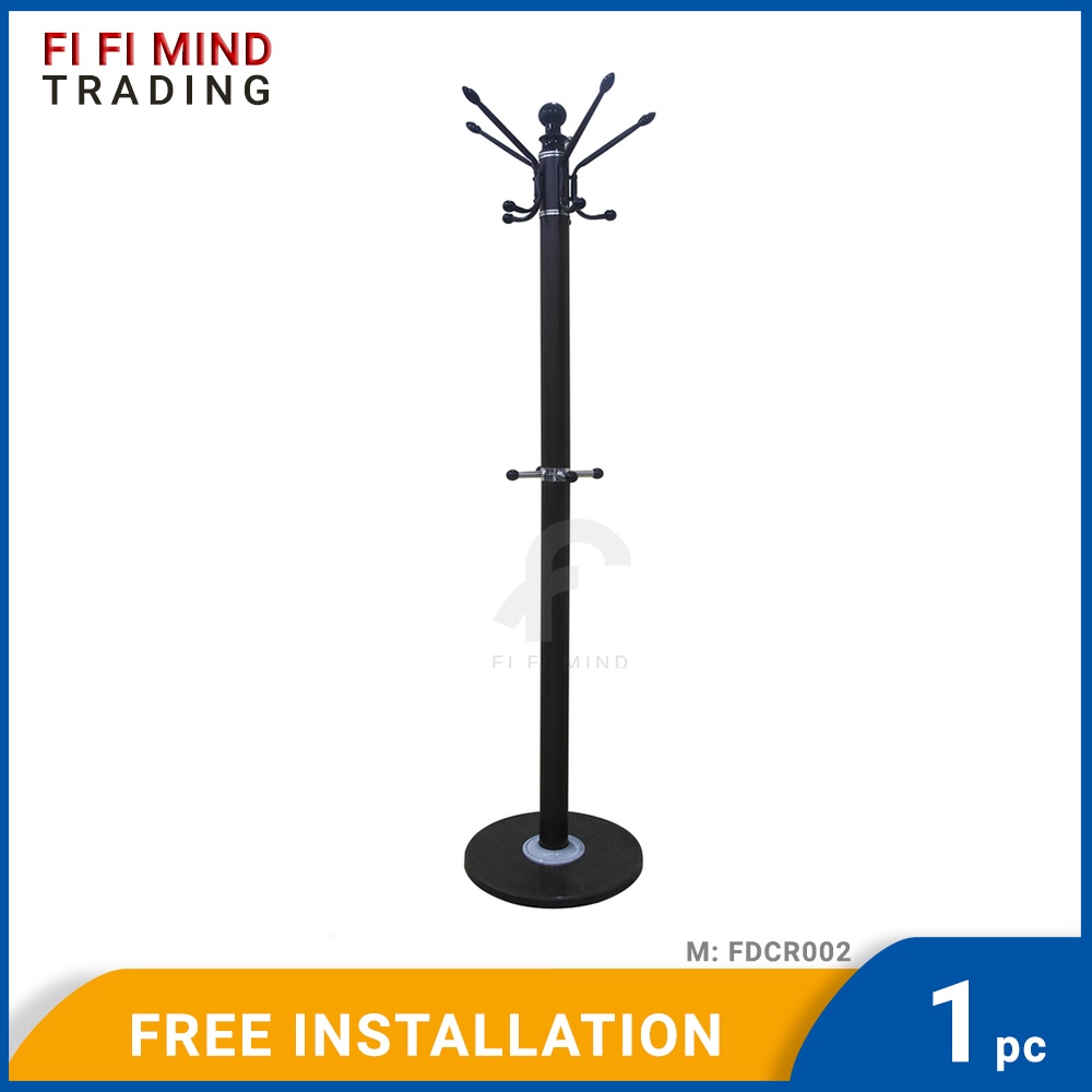 Solid Base Metal Coat Hanger/ Hooks Hanging Pole/ Cloth Hanger/ Penyangkut Baju Besi Shopee