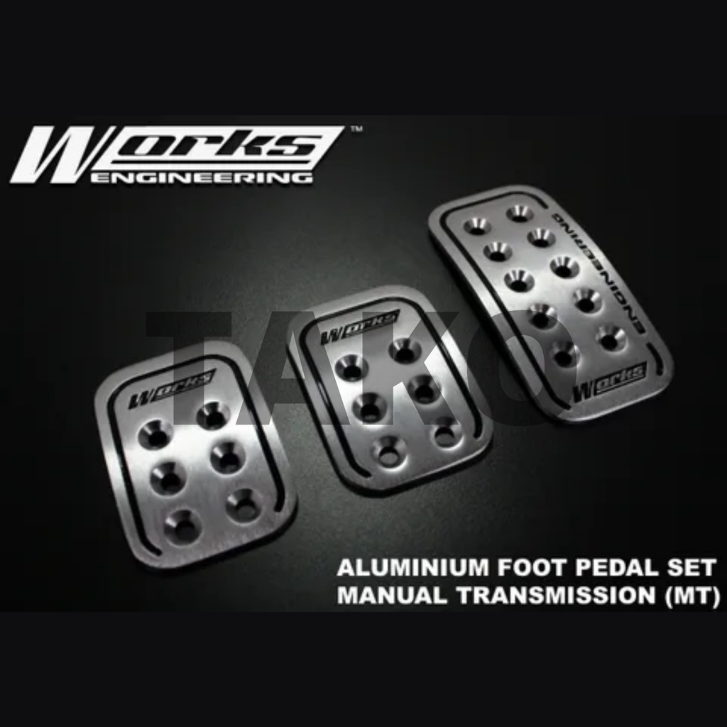 Works Aluminium Foot Pedal Set Manual Shopee Malaysia