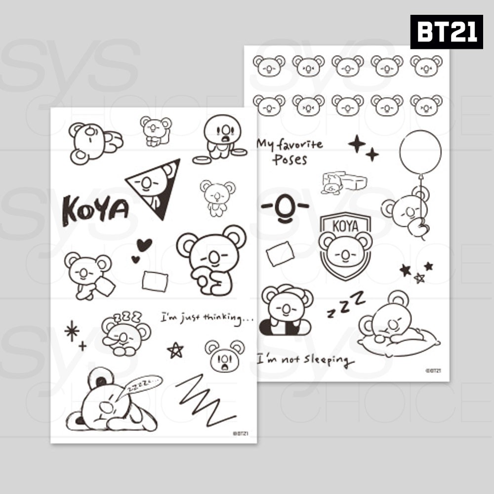 Bts Official Authentic Goods Tattoo Sticker 2P | Shopee Malaysia 1000_X_1000_jpg