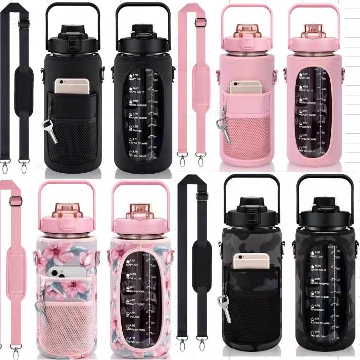 2L Tumbler Bag Water Bottle Bag Insulated Carrier Cup Cover Bag Holder