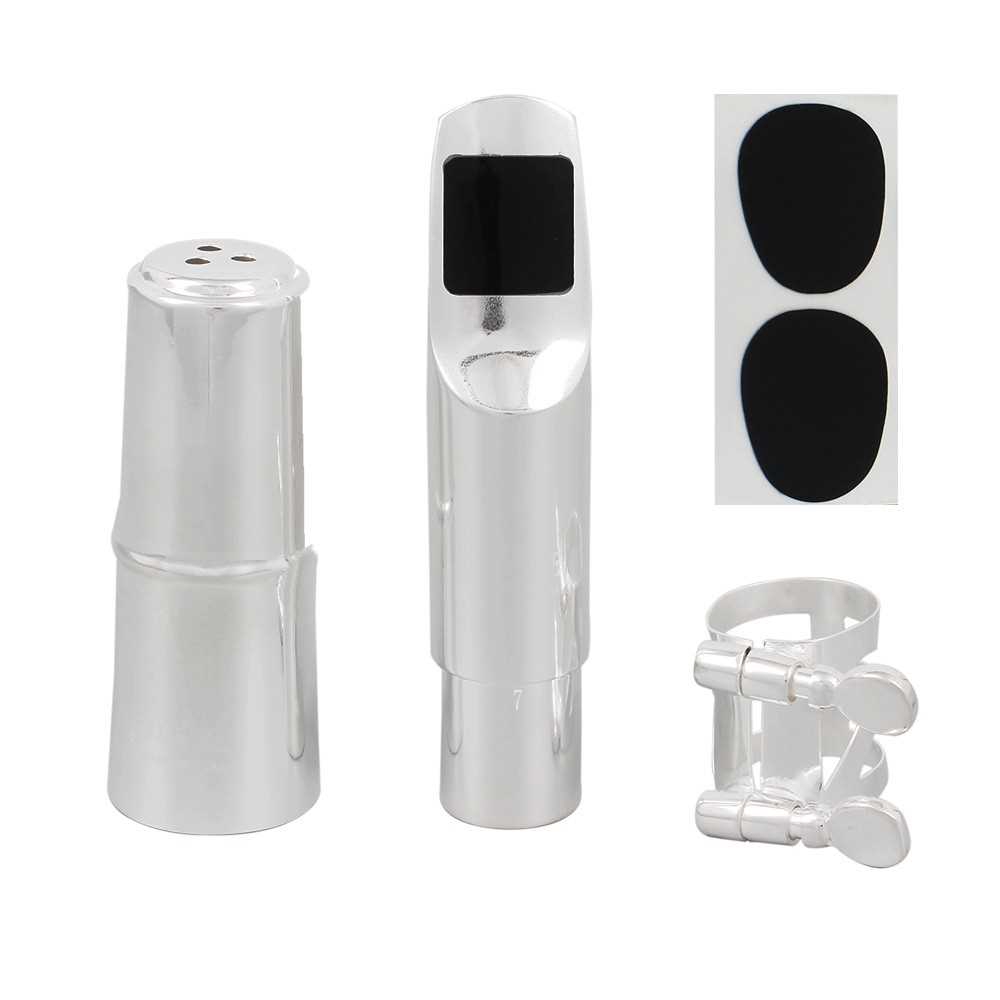Alto Sax Saxophone Mouthpiece Metal with Mouthpiece Pads (11) Shopee