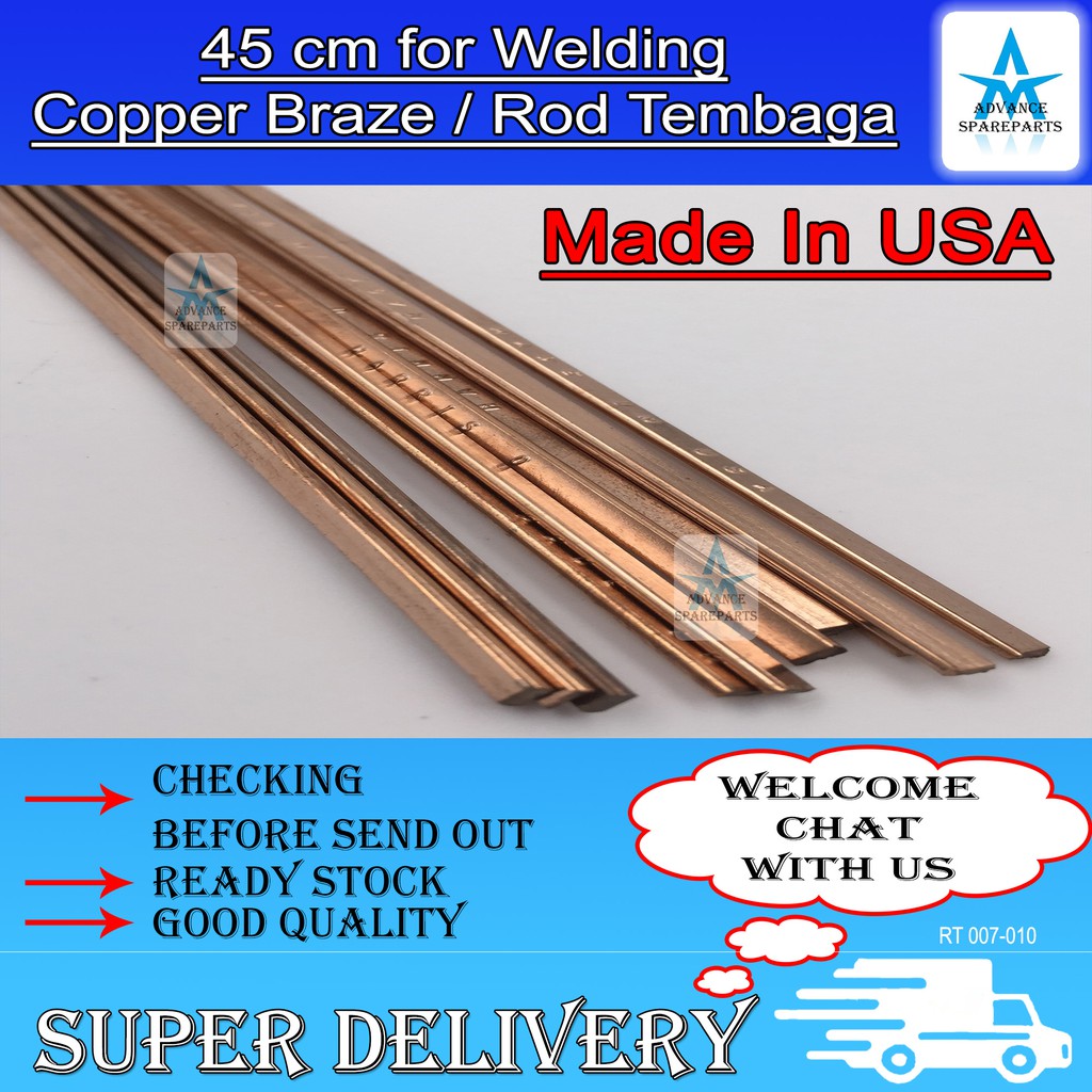 40cm Normal / 45cm USA Rod Electrode copper for welding copper braze