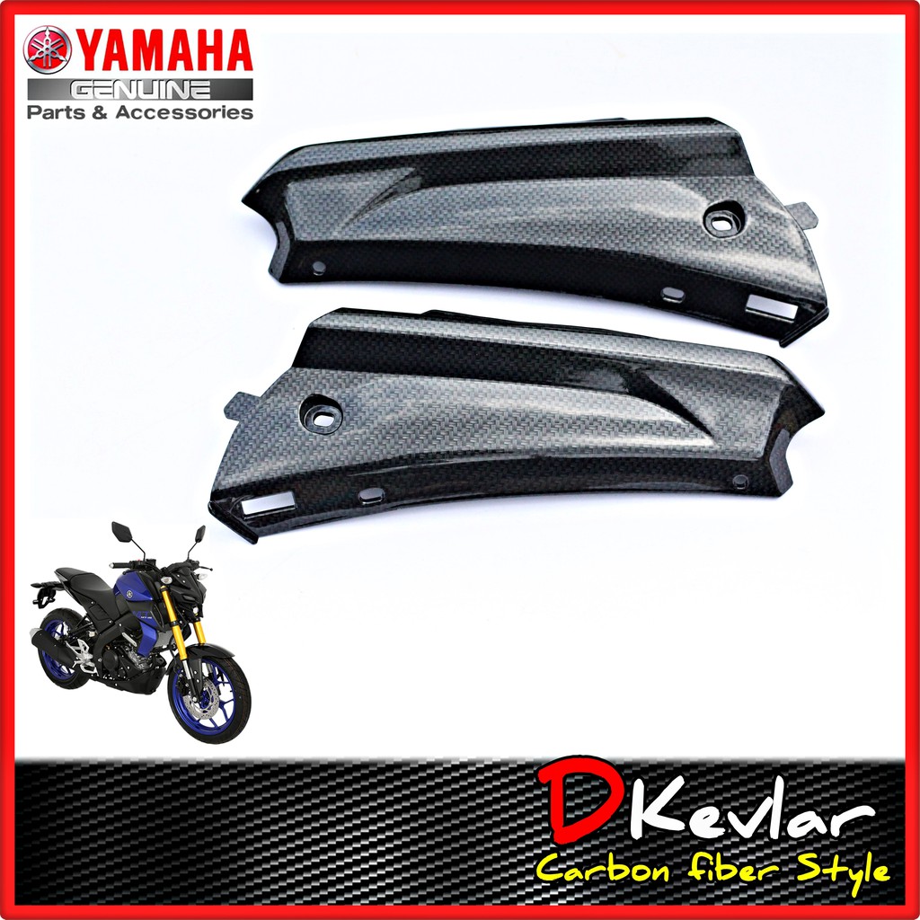 Rear seat cover MT15 Kevlar pattern (2 pieces left and right) YAMAHA