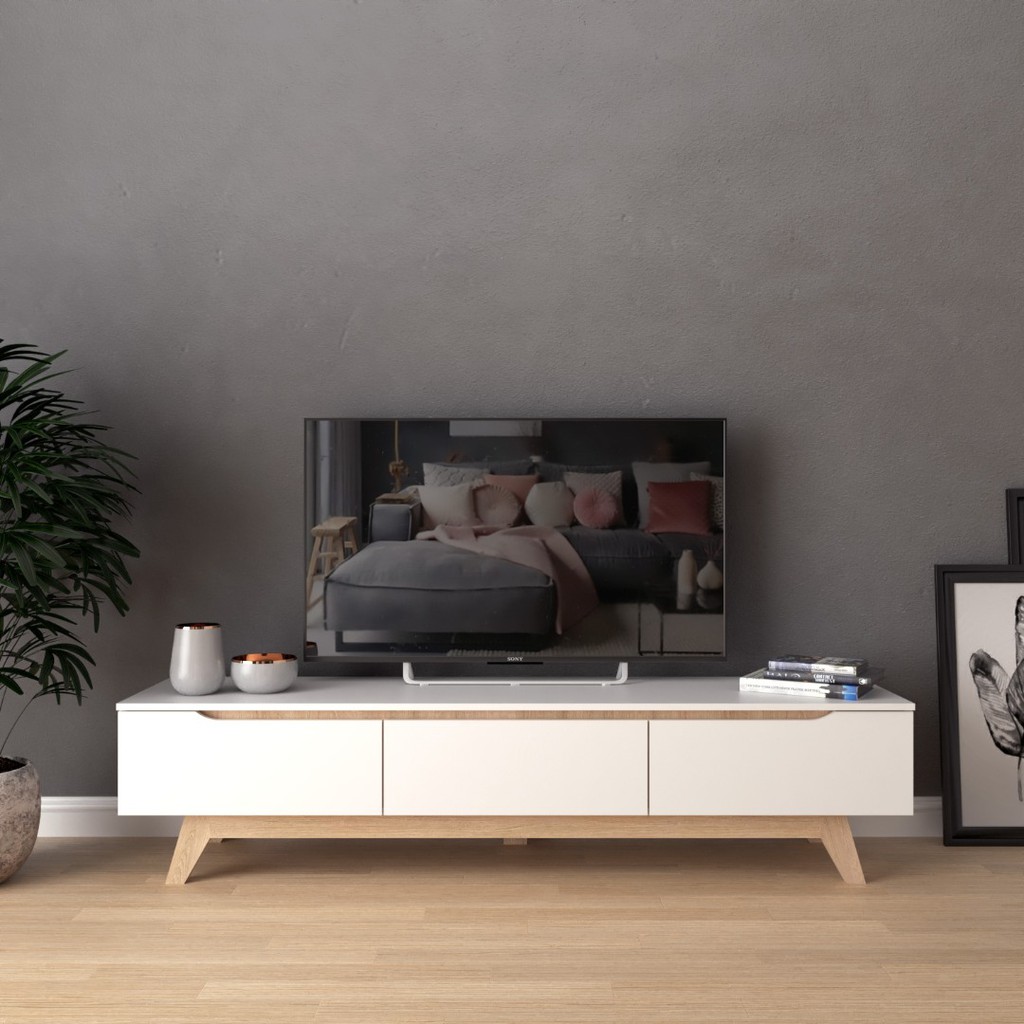 [READY STOCK] European Style Solid Wooden TV (6ft) Shopee