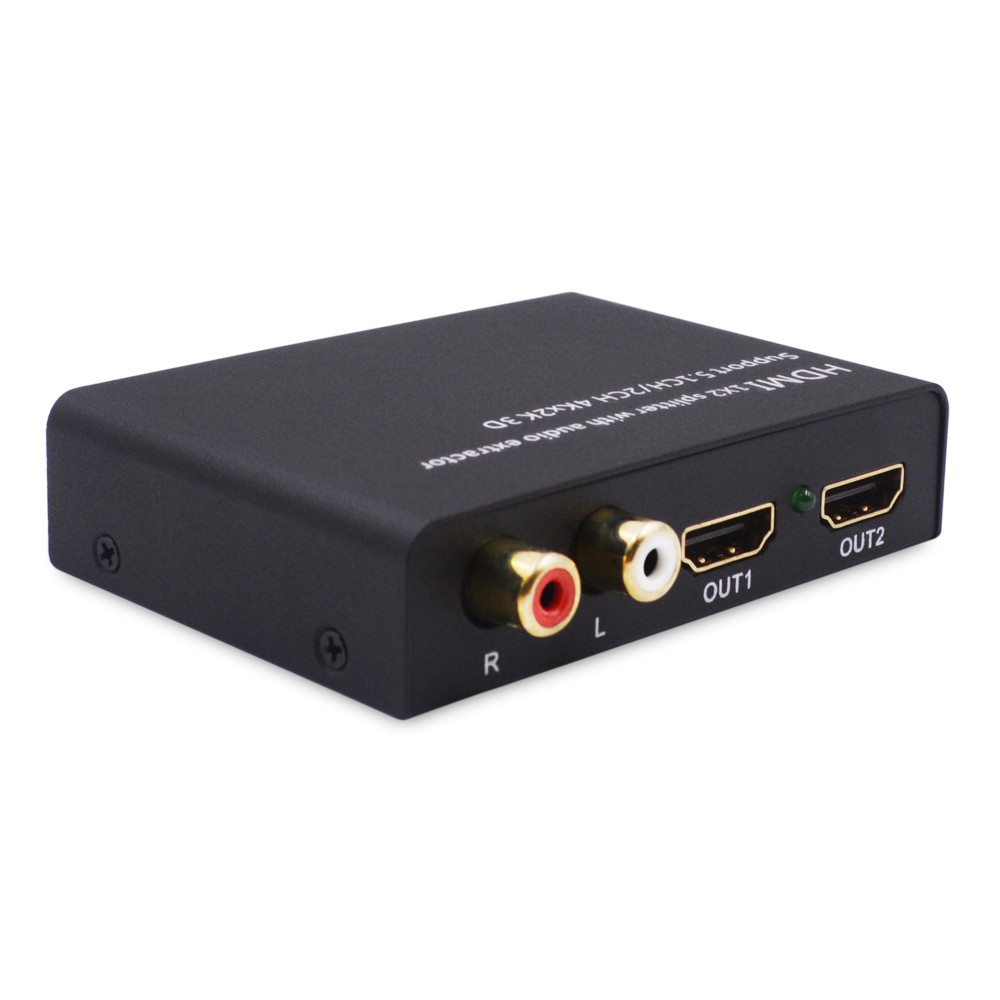Splitter Audio Extractor HDMI 1 In 2 Out 1x2 4K hdcp1.4