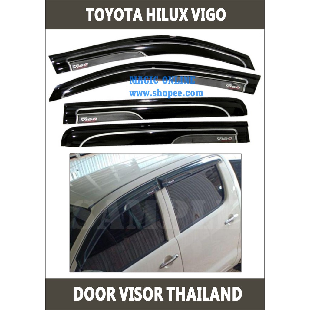 TOYOTA HILUX VIGO DOOR VISOR COVER THAILAND Shopee Malaysia