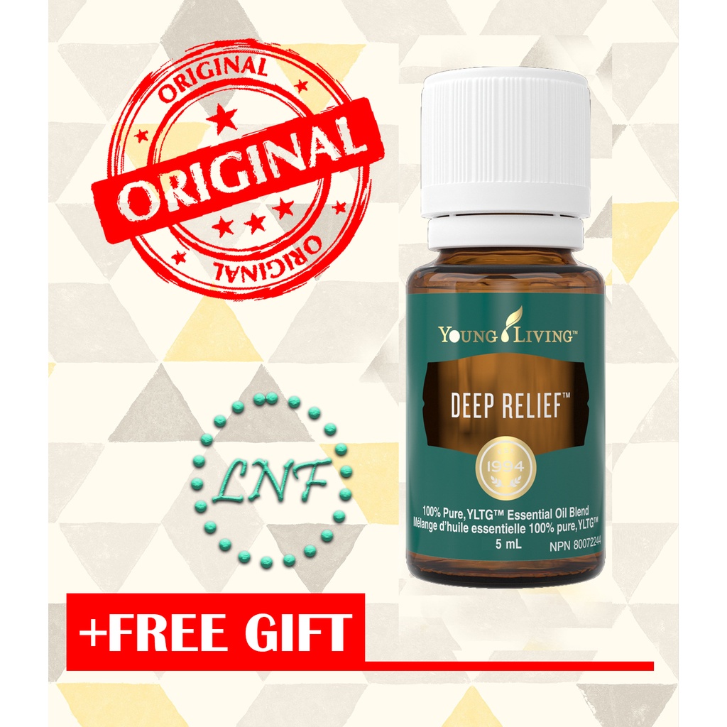 YL Young Livings Deep Relief (5ml) + Free Glass Roller Bottle 5ml