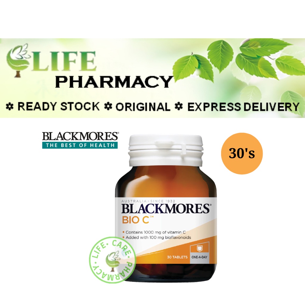 Blackmores Bio C 1000MG Vitamin C + Bioflavonoids 30'S Shopee Malaysia