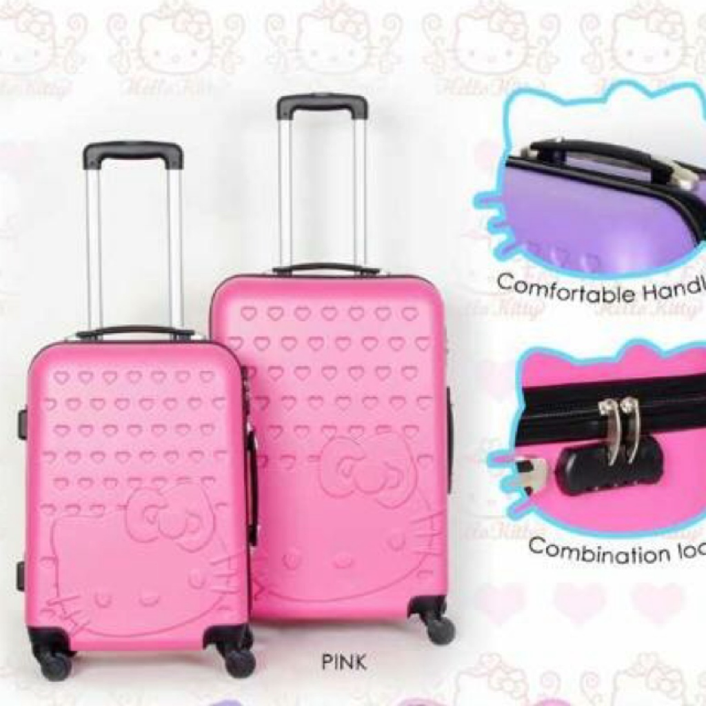 Hello Kitty luggage set (20"& 24") Shopee Malaysia