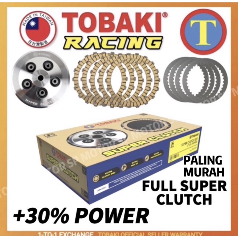 TOBAKI SUPER CLUTCH LC135 Y15ZR/ LC135 4Speed Super Clutch/ Y15 Racing